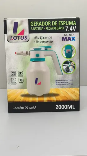 Gerador de espuma a bateria - Recarregável