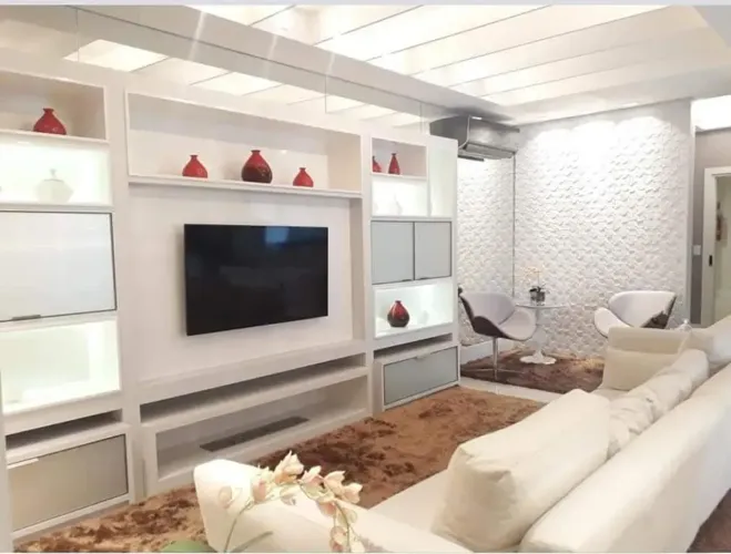 Apartamento mobiliado com 150 metros quadrados com 3 suites e 2 vagas no Centro - Joinvill