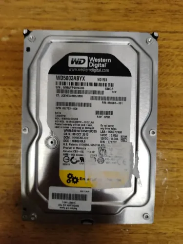 Hd 500gb Western Digital Re4 Wd5003abyx 7200rpm 