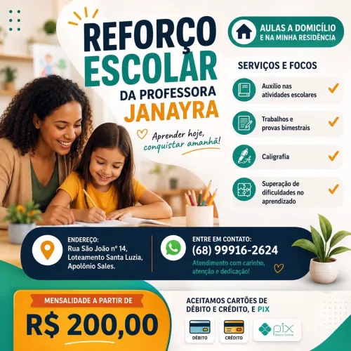 Aulas à domicílio