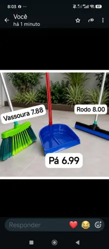 Vassoura 8.00 rodo 8.00 pa 7.00