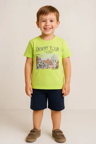 CONJUNTO CAMISETA E SHORT MENINO 6 ANOS