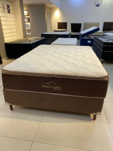 Conjunto Box Gold Luxo Molas Ensacadas - Soft Flex