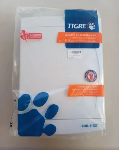 Quadro Distribuição 12/16 Disjuntores Tigre