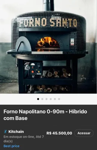 Forno Napolitano 0-90m Híbrido com Base ? Excelente Oportunidade