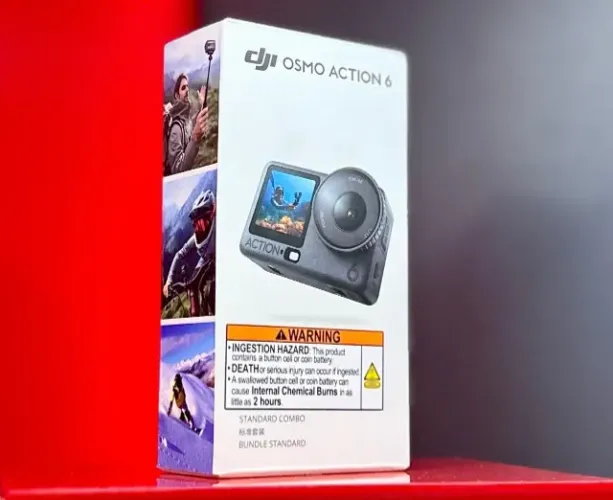DJI Camera Osmo Action 6 - Standard Combo - Produto Novo e Lacrado