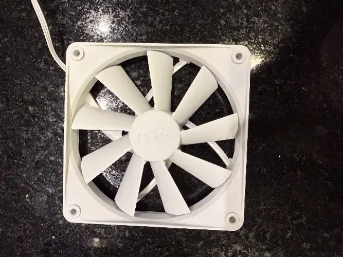4 x Nzxt Fan F120q H9 Flow Kraken Cooler 120mm Silent Pwn White