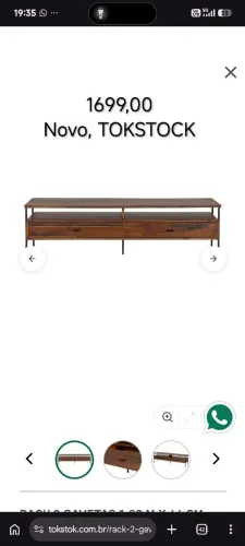RACK 2 GAVETAS 1,80 M X 44 CM JAHARI