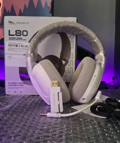 Headset Gamer Sem Fio L80 (NOVO)