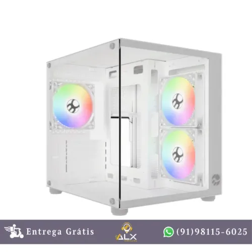 Gabinete Gamer Aquário Pure Branco Micro Atx Bg-064 *ENTREGA GRÁTIS*