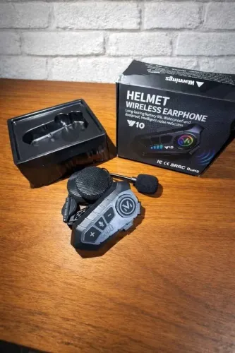 intercomunicador e fone de ouvido sem fio para capacete de moto.