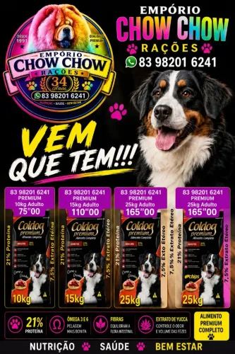 Ração COLDOG PREMIUM 10kg/15kg/ 25kg Adulto