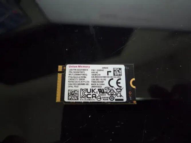 SSD Nvme 256gb - Usado.