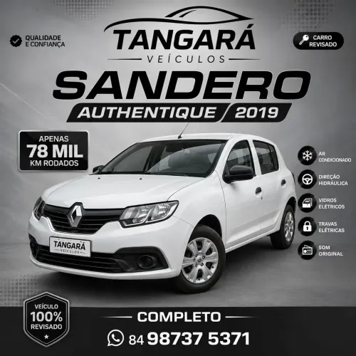 Renault Sandero Authentique Flex 1.0 12V 5P 2019