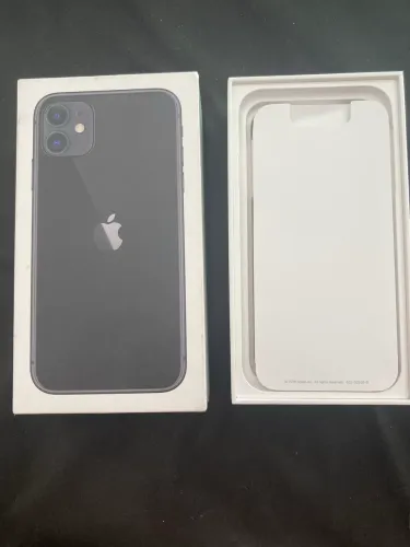 Caixa vazia de iPhone 11 preto 128gb
