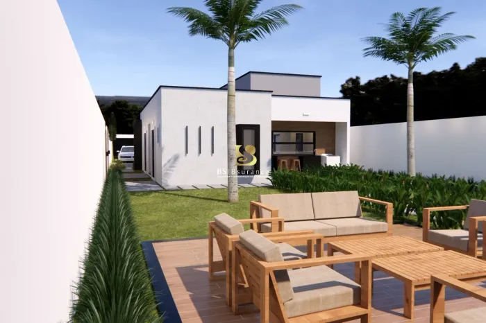 BS IMOBILIARIA VENDE: LINDA casa 3 quartos s/ suíte, com piscina paisagismo, pé direito al