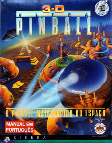 cd de jogo 3d ultra pinball mais rapido do espaço manual português lacrado de fabrica 10cx