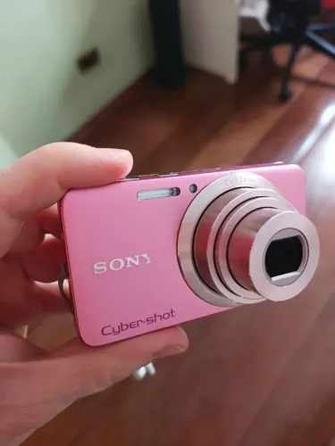 Câmera Sony cybershot 16.1 MP Rosa W630