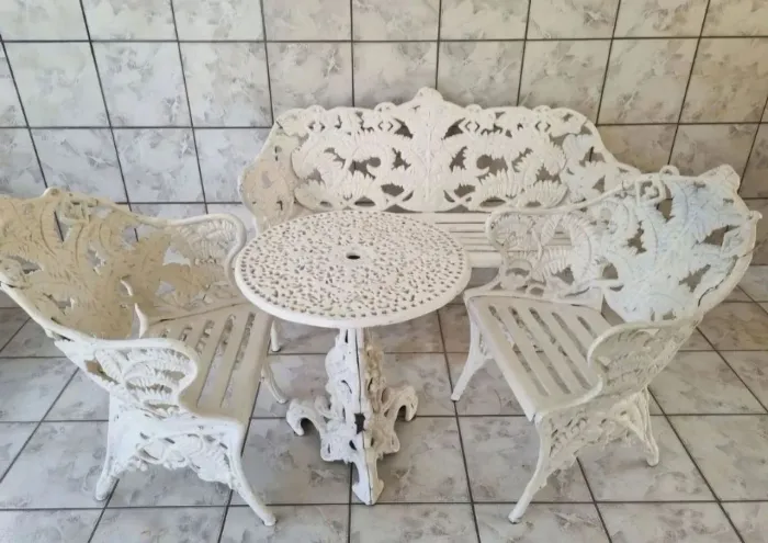 Conjunto Samambaia em Ferro Fundido modelo plus