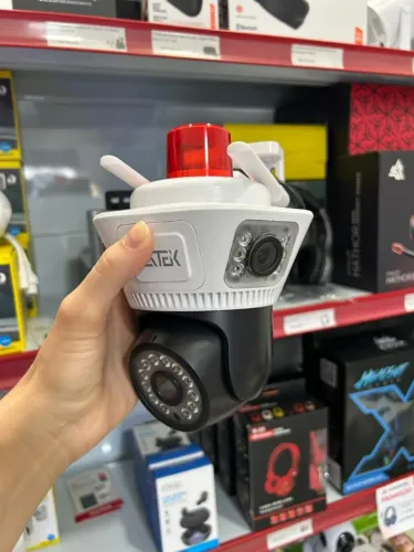 Câmera Tripla Full HD de Segurança para Casa praia com Aplicativo celular