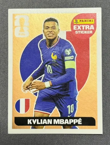 Figurinha extra sticker mbappe bronze copa 2026