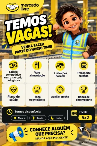 Mercado livre está contratando