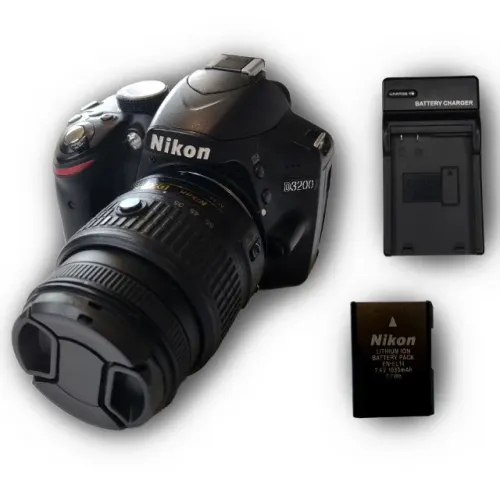 Nikon D3200 Full Spectrum (sem filtro IR) + Lente 18-55mm VR + Carregador Original