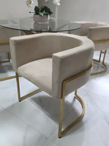 Conjunto 4 cadeiras para sala de estar/ consultório