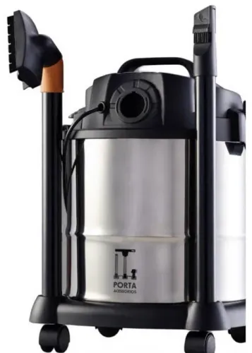 ASPIRADOR DE PÓ E LÍQUIDOS WAP GTW INOX 12 - 127V - 1400W - FUNÇÃO SOPRADOR - FW005041