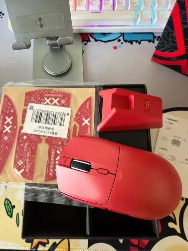 Mouse ajazz V2 novo vermelho