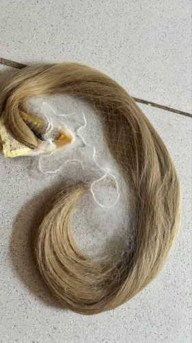 Extensão de cabelo rabo de cavalo loiro longo
