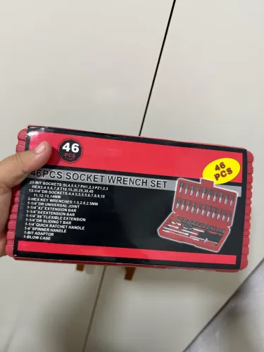 Jogo de Soquetes e Bits de 46 peças