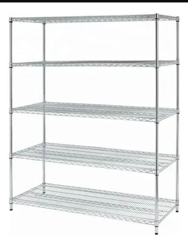 Estante aco cromado 1,80X 1 20