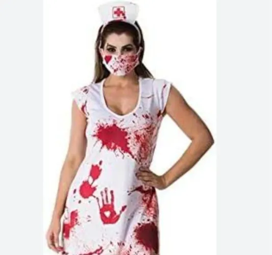 Fantasia Hallowen Enfermeira