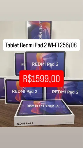 Tablet Pad 2 256GB 08GB RAM Redmi Novo Entregamos Capa e Película Brinde