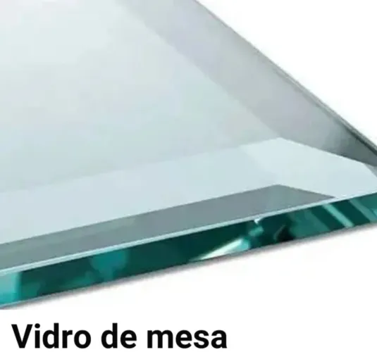 Tampo de vidro para mesa.
