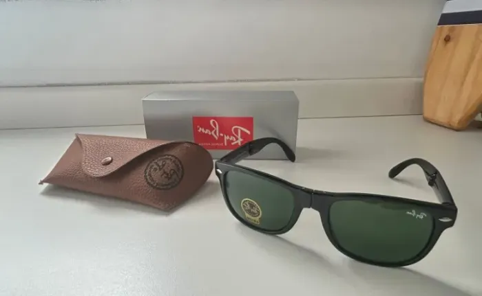 Óculos Ray-Ban Wayfarer Original Preto com Lente G-15 + Estojo