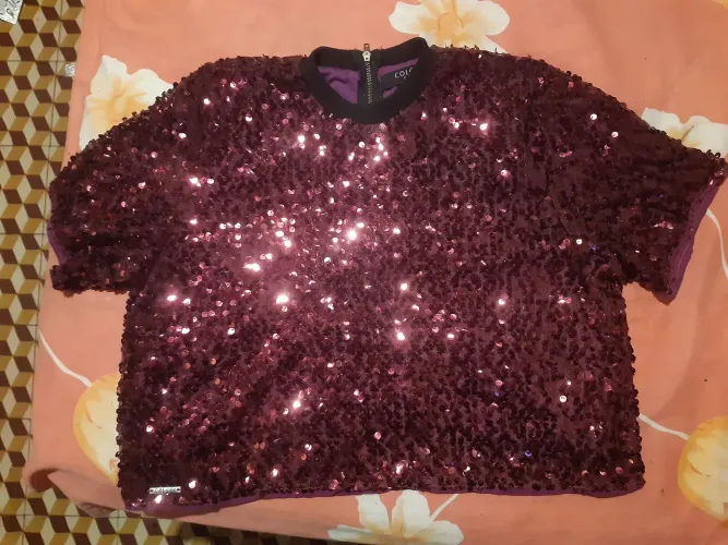 Camiseta Colcci Paetês PP