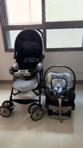 Kit Travel System Chicco - Carrinho Neuvo + Bebê Conforto KeyFit 30
