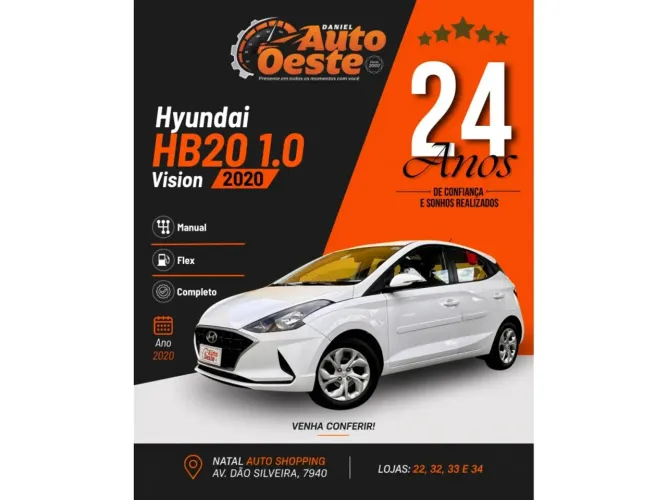 Hyundai HB20 Vision 1.0 Flex 12V MEC 2020