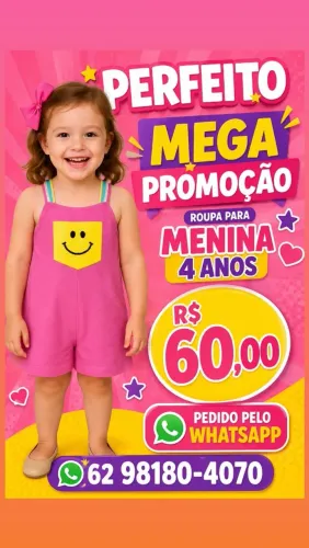 SALOPETE ALÇA MENINA 4 ANOS MARISOL