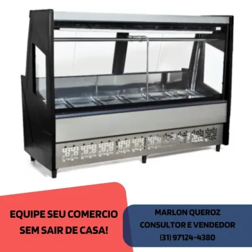 Balcão de Açougue 2m Preto Polar 127v