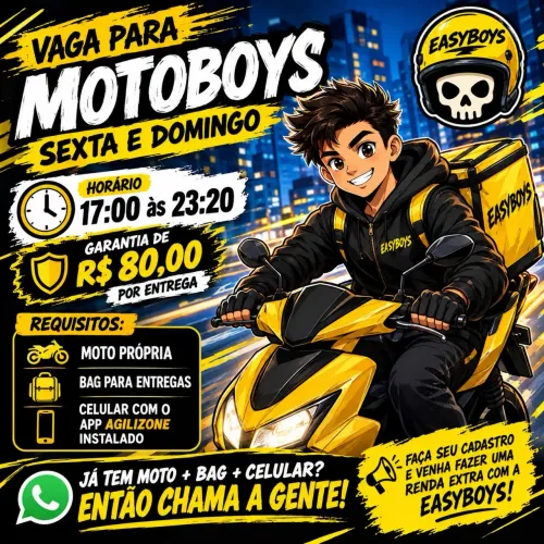 Vaga Motoboy Parquelândia