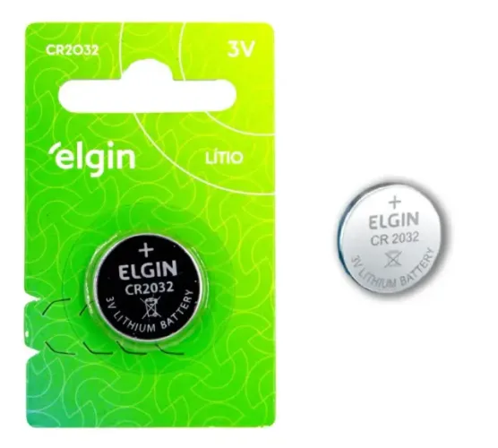 Pilha CR2032 Elgin