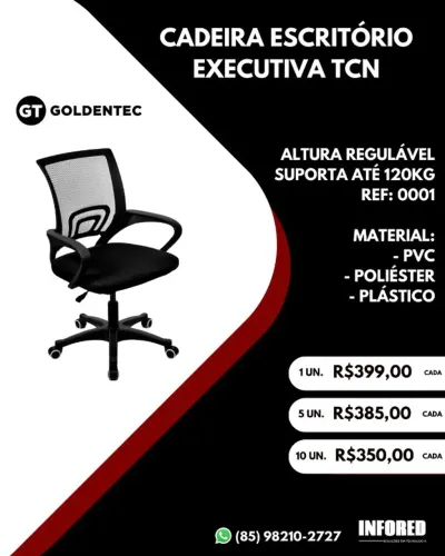 Cadeira escritório executiva TCN 