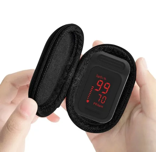 Estojo multiuso porta oxímetro c/ zíper forrado