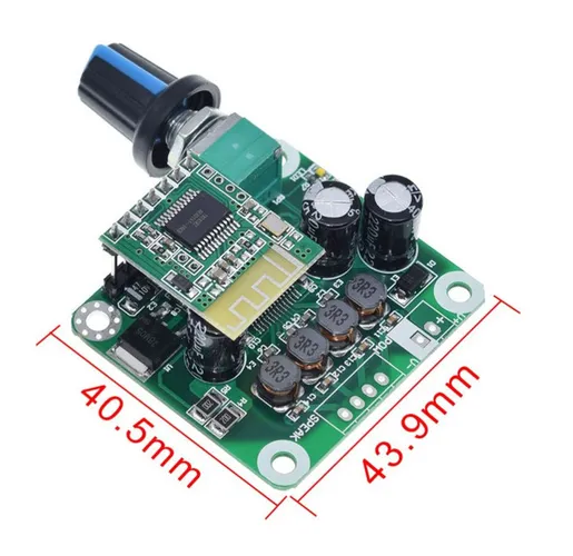 Mini amplificador Bluetooth digital 30watts Estéreo 10v a 24v DC,USB,Aux,Key