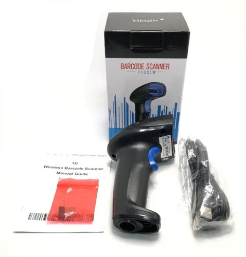 Leitor Código De Barra Laser Wireless Sem Fio Usb Yieqin Novo na Caixa