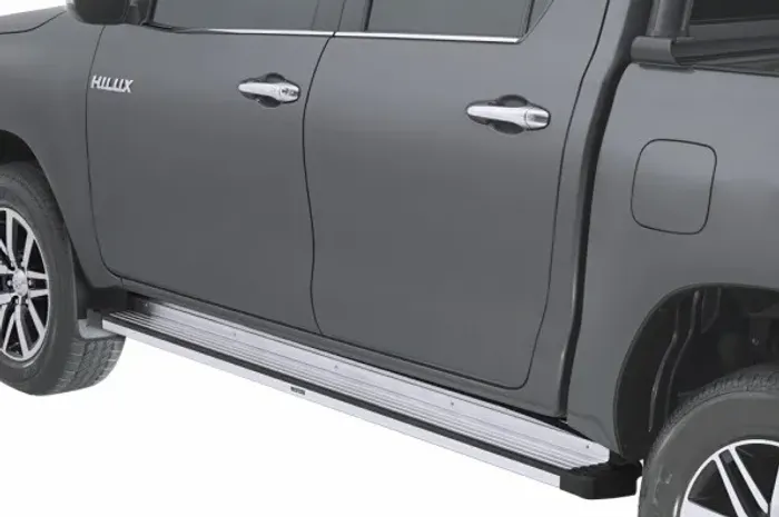Estribo Hilux Cd Plataforma Cromado Bepo Instalado  