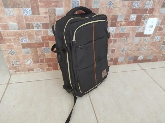 Mochila Executiva Multifuncional Viagem Preta